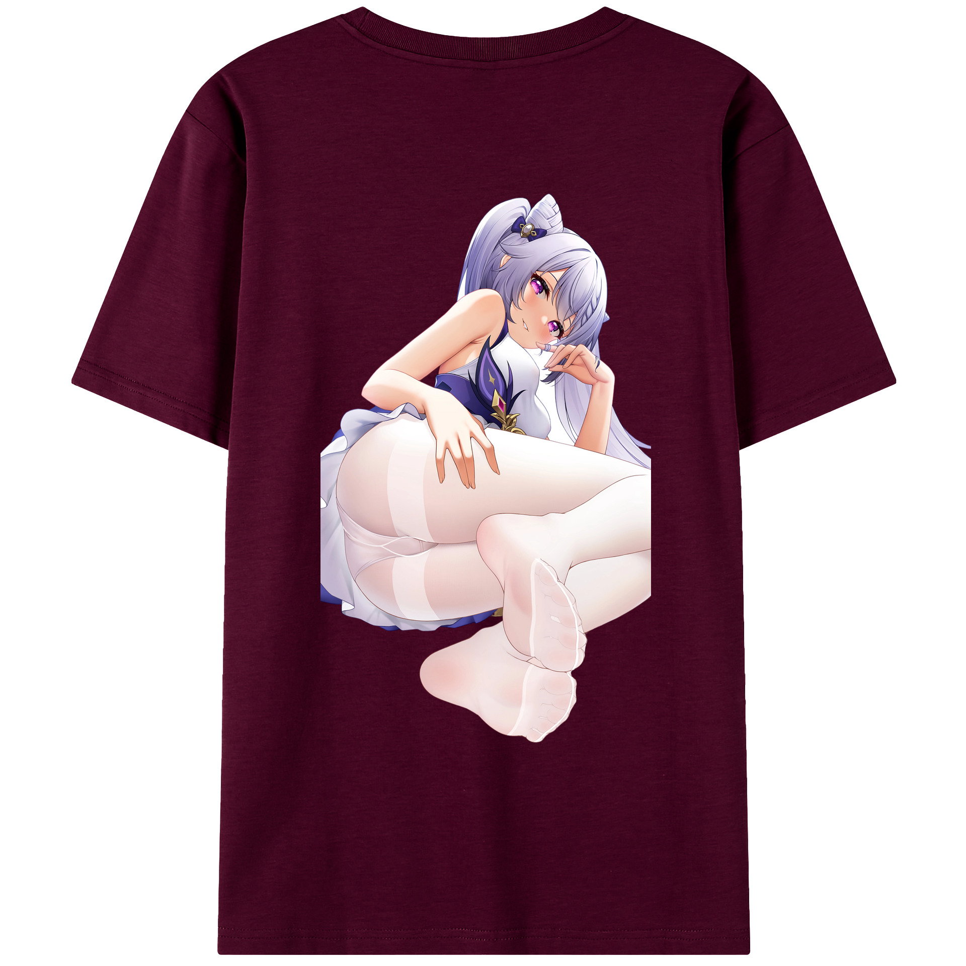 げんし神 刻晴 こくせい genshin Kokusei レディース半袖Tシャツ(バックプリント)